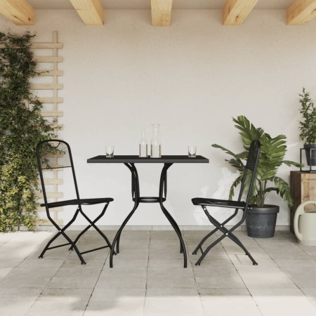 Garten-Essgruppe 3-teilig anthrazitgraues Metallgeflecht von vidaXL, Gartensets - Ref: Foro24-3211809, Preis: 198,67 €, Rabat...