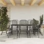 Garten-Essgruppe 9-teilig anthrazitgraues Metallgeflecht von vidaXL, Gartensets - Ref: Foro24-3211823, Preis: 499,91 €, Rabat...