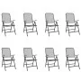 Garden dining set 9 pieces anthracite gray metal mesh by vidaXL, Garden sets - Ref: Foro24-3211823, Price: 499,91 €, Discount: %
