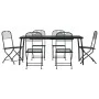 Garden dining set 7 pieces anthracite gray metal mesh by vidaXL, Garden sets - Ref: Foro24-3211814, Price: 350,38 €, Discount: %