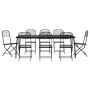 Garden dining set 9 pieces anthracite gray metal mesh by vidaXL, Garden sets - Ref: Foro24-3211816, Price: 470,16 €, Discount: %