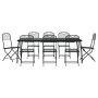 Garten-Essgruppe 9-teilig anthrazitgraues Metallgeflecht von vidaXL, Gartensets - Ref: Foro24-3211816, Preis: 469,96 €, Rabat...