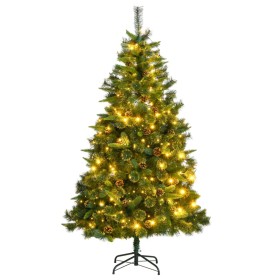 Árbol de Navidad artificial con bisagras 300 LEDs 180 cm