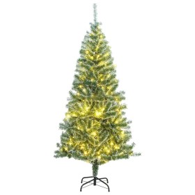 Árbol de Navidad artificial con 300 LED y nieve 210 cm