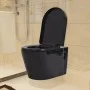 Inodoro de pared cerámica negro de vidaXL, Baños - Ref: Foro24-244271, Precio: 235,56 €, Descuento: %