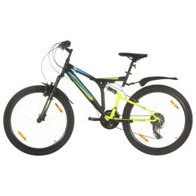 Bicicleta montaña 21 velocidades 26 pulgadas rueda 49 cm negro