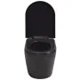 Wandtoilette aus schwarzer Keramik von vidaXL, Badezimmer - Ref: Foro24-244271, Preis: 234,58 €, Rabatt: %
