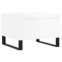 Mesas centro 2 uds madera ingeniería blanco brillo 50x46x35 cm de vidaXL, Mesas de centro - Ref: Foro24-830881, Precio: 66,99 €