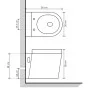 Inodoro de pared cerámica negro de vidaXL, Baños - Ref: Foro24-244271, Precio: 235,56 €, Descuento: %