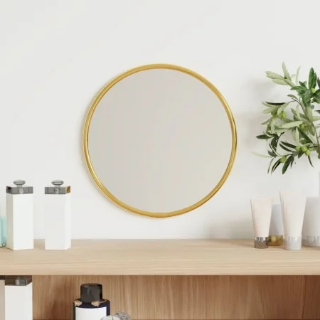 Round golden wall mirror Ø20 cm by vidaXL, Mirrors - Ref: Foro24-348178, Price: 18,59 €, Discount: %