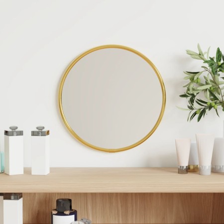 Runder goldener Wandspiegel Ø20 cm von vidaXL, Spiegel - Ref: Foro24-348178, Preis: 20,26 €, Rabatt: %