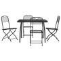 5 Stück anthrazitgraues Metallgeflecht Garten-Esszimmerset von vidaXL, Gartensets - Ref: Foro24-3211811, Preis: 238,66 €, Rab...
