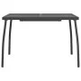 7 Stück anthrazitgraues Metallgeflecht Garten-Esszimmerset von vidaXL, Gartensets - Ref: Foro24-3211813, Preis: 327,41 €, Rab...