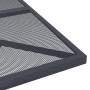 Juego de comedor de jardín 5 pzas malla metálica gris antracita