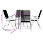 5 Stück anthrazitgraues Metallgeflecht Garten-Esszimmerset von vidaXL, Gartensets - Ref: Foro24-3211818, Preis: 286,73 €, Rab...