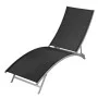 Sonnenliege aus schwarzem Stahl und Textilene von vidaXL, Liegen - Ref: Foro24-42866, Preis: 100,93 €, Rabatt: %