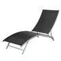 Sonnenliege aus schwarzem Stahl und Textilene von vidaXL, Liegen - Ref: Foro24-42866, Preis: 100,93 €, Rabatt: %
