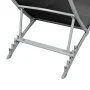 Black steel and textilene sun lounger by vidaXL, Loungers - Ref: Foro24-42866, Price: 100,93 €, Discount: %