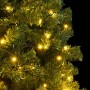 Árbol de Navidad artificial con bisagras 300 LEDs 240 cm