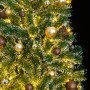 Árbol de Navidad artificial con 300 LED bolas y nieve 240 cm