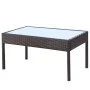 4-piece garden furniture with brown synthetic rattan cushions by vidaXL, Garden sets - Ref: Foro24-42672, Price: 240,46 €, Di...