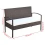 4-piece garden furniture with brown synthetic rattan cushions by vidaXL, Garden sets - Ref: Foro24-42672, Price: 240,46 €, Di...