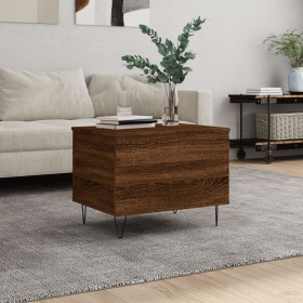 Couchtisch aus braunem Eichensperrholz, 60 x 44,5 x 45 cm von , Couchtisch - Ref: Foro24-830955, Preis: 55,49 €, Rabatt: %