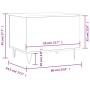 Mesa de centro madera contrachapada roble marrón 60x44,5x45 cm de , Mesas de centro - Ref: Foro24-830955, Precio: 55,42 €, De...