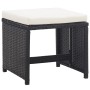 11-teiliges Garten-Esszimmerset und Kissen Kunstrattan schwarz von vidaXL, Gartensets - Ref: Foro24-42523, Preis: 793,87 €, R...