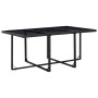 11-teiliges Garten-Esszimmerset und Kissen Kunstrattan schwarz von vidaXL, Gartensets - Ref: Foro24-42523, Preis: 793,87 €, R...