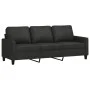 Sofa set with cushions 4 pieces black fabric by , Sofas - Ref: Foro24-3201440, Price: 724,28 €, Discount: %