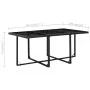 Set comedor de jardín 11 piezas y cojines ratán sintético negro de vidaXL, Conjuntos de jardín - Ref: Foro24-42523, Precio: 7...