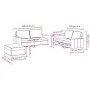 Sofa set with cushions 3 pieces black fabric by , Sofas - Ref: Foro24-3201456, Price: 497,25 €, Discount: %