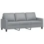 Sofa set with cushions 3 pieces light gray fabric by , Sofas - Ref: Foro24-3201468, Price: 507,64 €, Discount: %