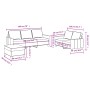 Sofagarnitur mit Kissen 3-teilig aus hellgrauem Stoff von , Sofas - Ref: Foro24-3201468, Preis: 515,92 €, Rabatt: %