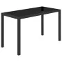 5-teiliges Garten-Essset und Kissen Kunstrattan schwarz von vidaXL, Gartensets - Ref: Foro24-42521, Preis: 315,29 €, Rabatt: %