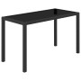Set comedor de jardín 5 piezas y cojines ratán sintético negro de vidaXL, Conjuntos de jardín - Ref: Foro24-42521, Precio: 31...
