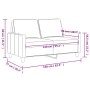 2 seater brown fabric sofa 140 cm by , Sofas - Ref: Foro24-359166, Price: 217,18 €, Discount: %