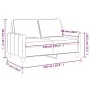 2 seater brown fabric sofa 140 cm by , Sofas - Ref: Foro24-359166, Price: 213,67 €, Discount: %