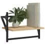 Estantes de pared con barras 2 uds roble Sonoma 40x25x30 cm de , Estantes y estanterías - Ref: Foro24-836239, Precio: 21,02 €...