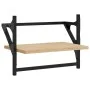 Estantes de pared con barras 2 uds roble Sonoma 40x25x30 cm de , Estantes y estanterías - Ref: Foro24-836239, Precio: 21,02 €...