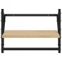 Estantes de pared con barras 2 uds roble Sonoma 40x25x30 cm de , Estantes y estanterías - Ref: Foro24-836239, Precio: 21,02 €...