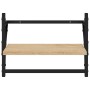 Wandregale mit Stangen 2 Stück Sonoma-Eiche 40x25x30 cm von , Regale und Regale - Ref: Foro24-836239, Preis: 21,25 €, Rabatt: %