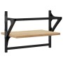 Wandregale mit Stangen 2 Stück Sonoma-Eiche 40x25x30 cm von , Regale und Regale - Ref: Foro24-836239, Preis: 21,25 €, Rabatt: %
