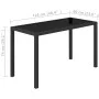5-teiliges Garten-Essset und Kissen Kunstrattan schwarz von vidaXL, Gartensets - Ref: Foro24-42521, Preis: 315,29 €, Rabatt: %