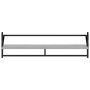 Wall shelves with bars 2 pcs Sonoma gray 100x25x30 cm by , Shelves and shelves - Ref: Foro24-836251, Price: 32,10 €, Discount: %