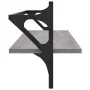 Estantes de pared con barras 2 uds gris Sonoma 100x25x30 cm de , Estantes y estanterías - Ref: Foro24-836251, Precio: 31,76 €...
