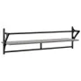 Estantes de pared con barras 2 uds gris Sonoma 100x25x30 cm de , Estantes y estanterías - Ref: Foro24-836251, Precio: 31,76 €...