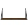 Estantes pared 2uds madera ingeniería roble marrón 60x25x25,5cm de , Estantes y estanterías - Ref: Foro24-836337, Precio: 33,...