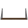 Estantes pared 2uds madera ingeniería roble marrón 60x25x25,5cm de , Estantes y estanterías - Ref: Foro24-836337, Precio: 34,...